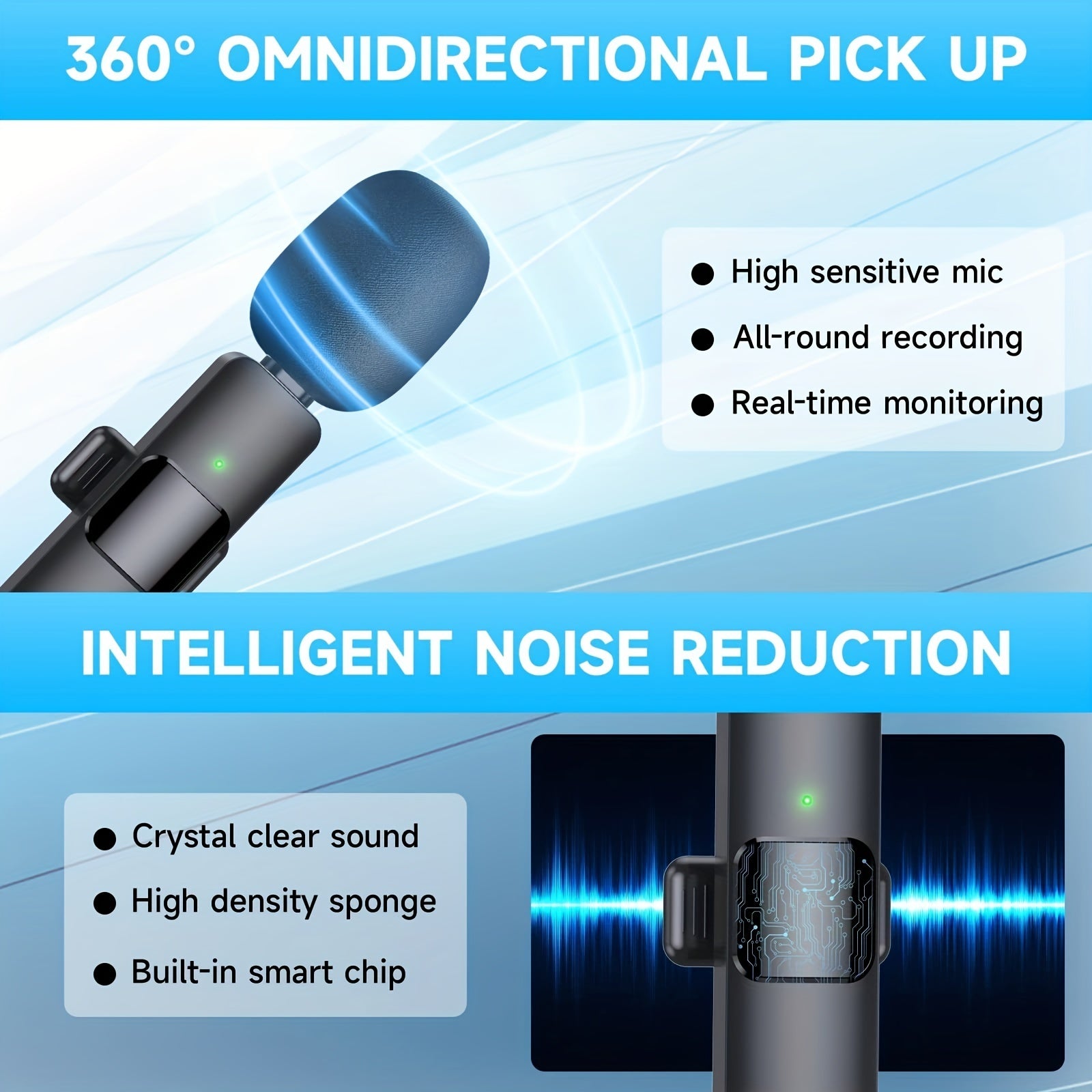Wireless Lavalier Lapel Microphone For IPhone IPad Professional Wireless Clip Mic - Cordless Omnidirectional Condenser Recording Mic For Interview Video Podcast Vlog YouTube Wireless Lavalier Lapel Microphone For IPhone IPad Professional Wireless Clip Mic - Cordless Omnidirectional Condenser Recording Mic For Interview Video Podcast Vlog YouTube